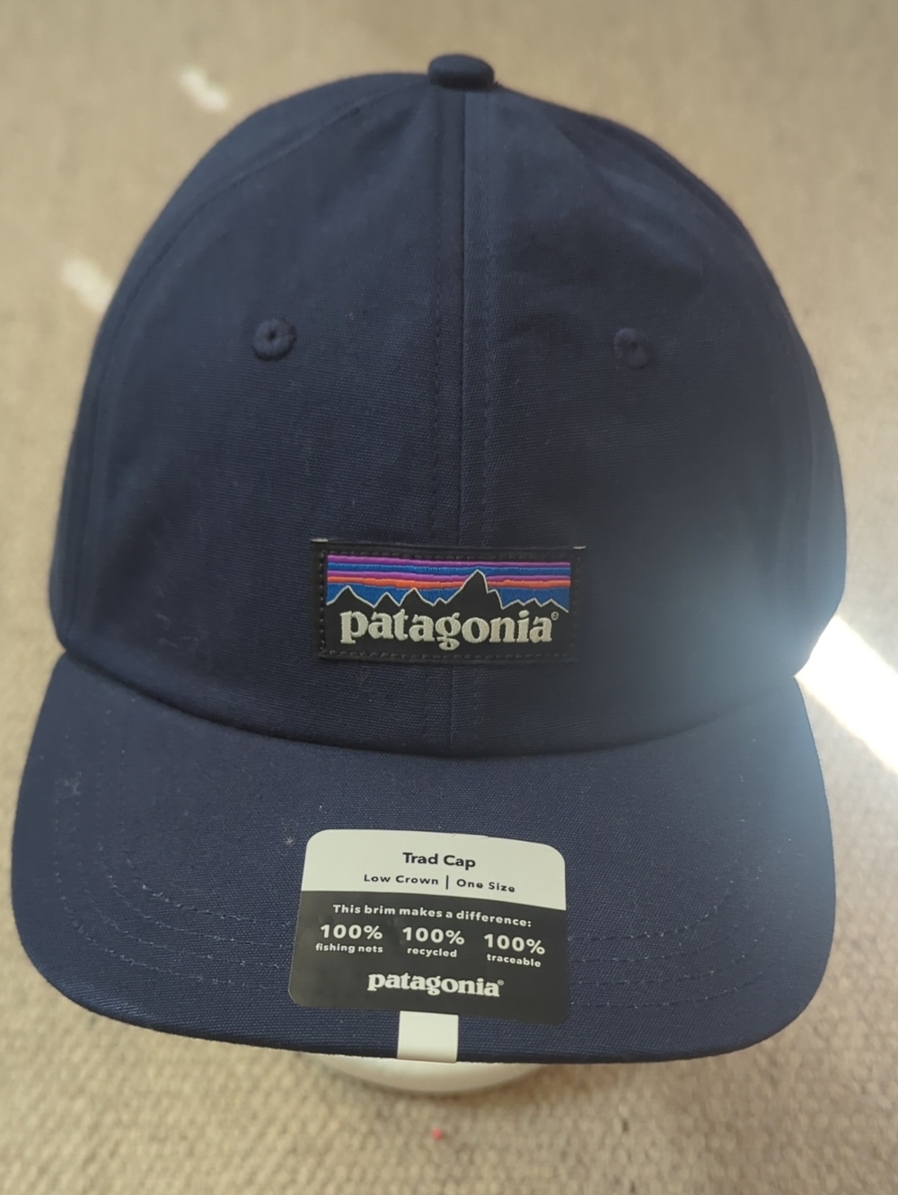 Mens Patagonia 6 Panel Trad Cap Blue New With Tags